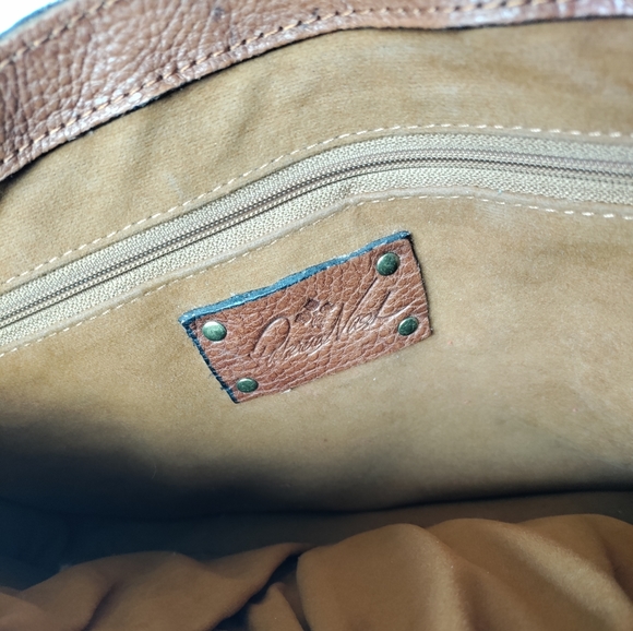 PATRICIA NASH VITO Shoulder Bag Italian Leather Flap Bag Carmel Brown - Picture 10 of 15